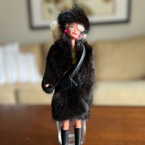 Barbies with Mink Coat